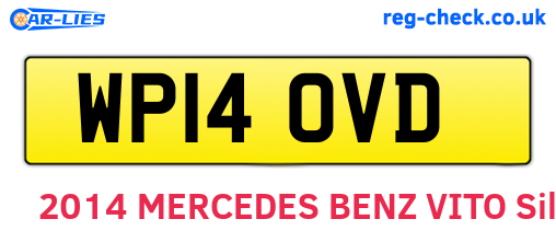 WP14OVD are the vehicle registration plates.