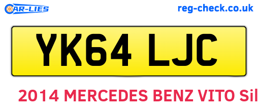 YK64LJC are the vehicle registration plates.