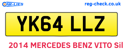 YK64LLZ are the vehicle registration plates.