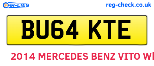 BU64KTE are the vehicle registration plates.