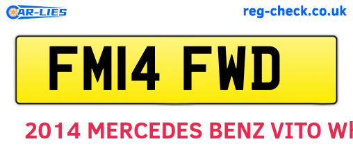 FM14FWD are the vehicle registration plates.