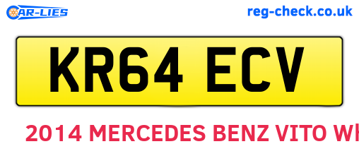 KR64ECV are the vehicle registration plates.