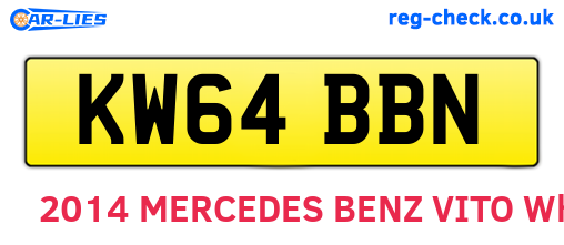 KW64BBN are the vehicle registration plates.