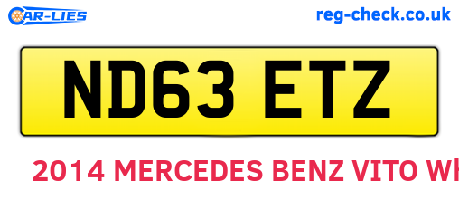ND63ETZ are the vehicle registration plates.