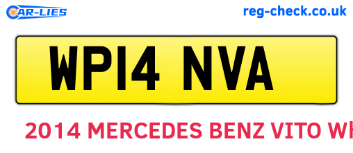WP14NVA are the vehicle registration plates.