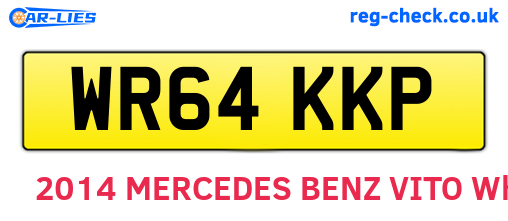 WR64KKP are the vehicle registration plates.