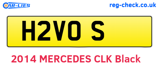 H2VOS are the vehicle registration plates.