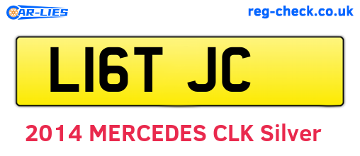 L16TJC are the vehicle registration plates.