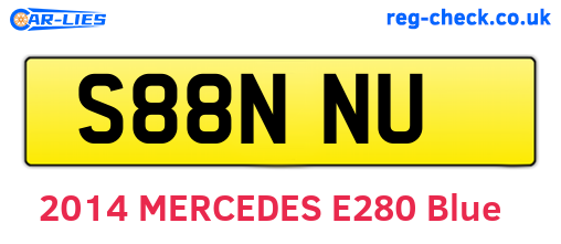 S88NNU are the vehicle registration plates.