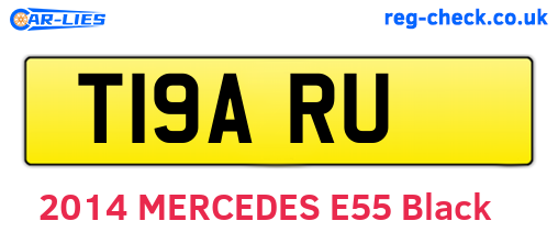 T19ARU are the vehicle registration plates.