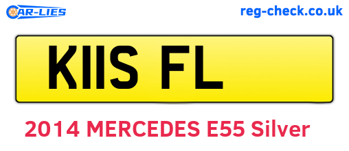 K11SFL are the vehicle registration plates.