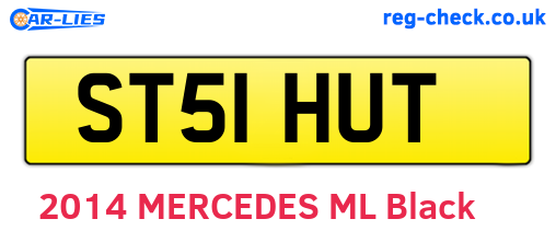 ST51HUT are the vehicle registration plates.