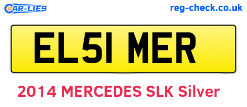 EL51MER are the vehicle registration plates.