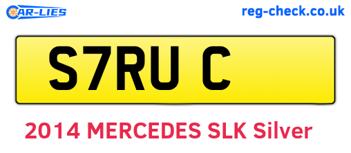 S7RUC are the vehicle registration plates.
