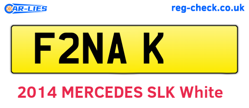 F2NAK are the vehicle registration plates.
