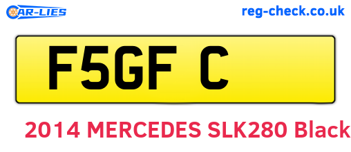 F5GFC are the vehicle registration plates.