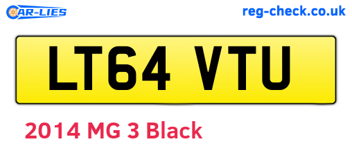 LT64VTU are the vehicle registration plates.