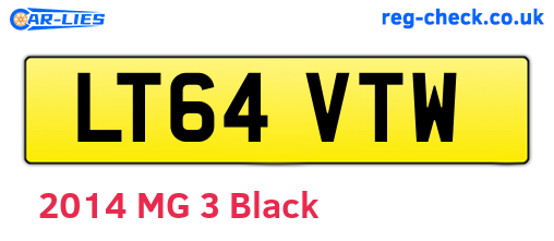 LT64VTW are the vehicle registration plates.