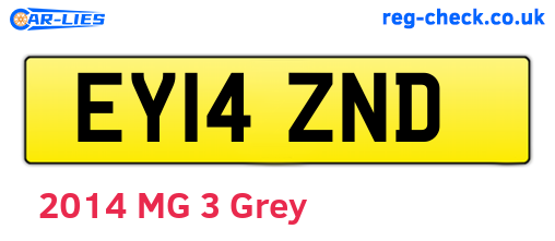 EY14ZND are the vehicle registration plates.