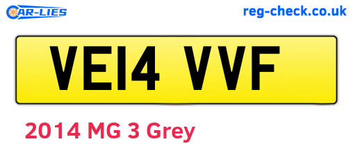 VE14VVF are the vehicle registration plates.