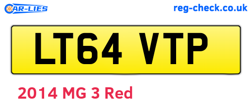 LT64VTP are the vehicle registration plates.