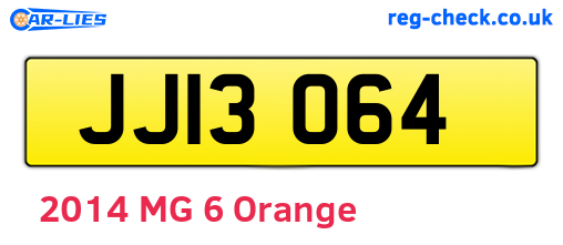 JJI3064 are the vehicle registration plates.