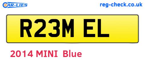 R23MEL are the vehicle registration plates.