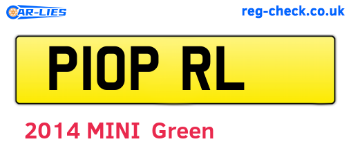 P10PRL are the vehicle registration plates.