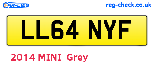 LL64NYF are the vehicle registration plates.