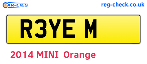 R3YEM are the vehicle registration plates.