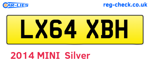 LX64XBH are the vehicle registration plates.