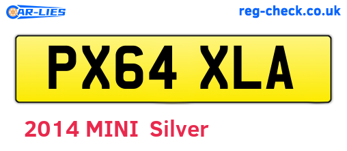 PX64XLA are the vehicle registration plates.