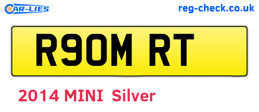 R90MRT are the vehicle registration plates.