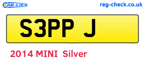 S3PPJ are the vehicle registration plates.