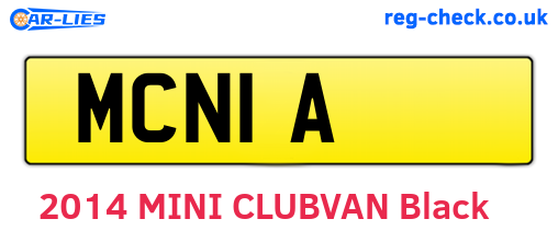 MCN1A are the vehicle registration plates.