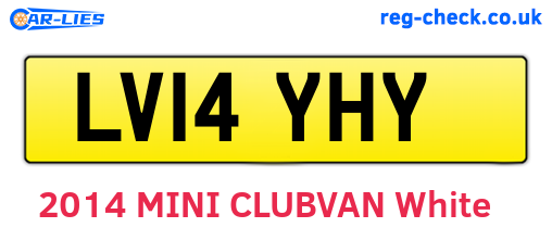 LV14YHY are the vehicle registration plates.