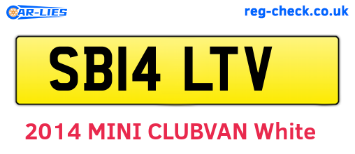 SB14LTV are the vehicle registration plates.