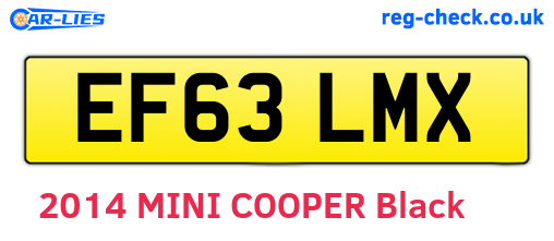 EF63LMX are the vehicle registration plates.