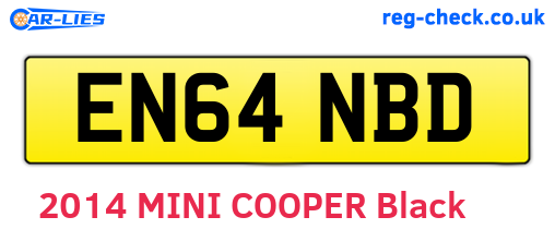 EN64NBD are the vehicle registration plates.