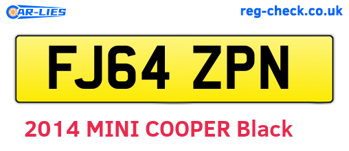 FJ64ZPN are the vehicle registration plates.