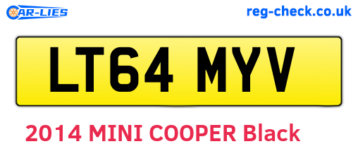 LT64MYV are the vehicle registration plates.
