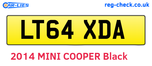 LT64XDA are the vehicle registration plates.