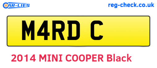 M4RDC are the vehicle registration plates.