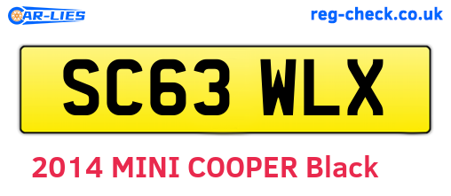 SC63WLX are the vehicle registration plates.