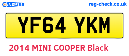 YF64YKM are the vehicle registration plates.