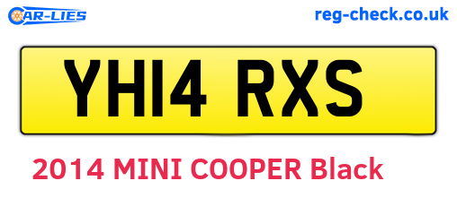 YH14RXS are the vehicle registration plates.