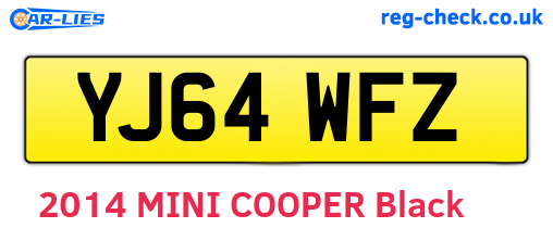 YJ64WFZ are the vehicle registration plates.