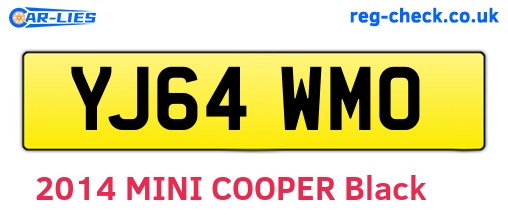 YJ64WMO are the vehicle registration plates.