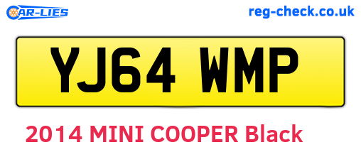 YJ64WMP are the vehicle registration plates.