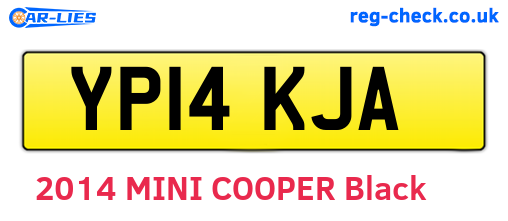 YP14KJA are the vehicle registration plates.